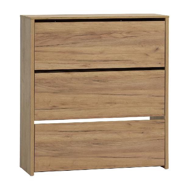 Scarpiera kulhuse 3 scomparti color rovere naturale Scarpiera kulhuse 3 scomparti color rovere naturale