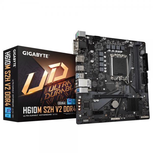 Scheda madre gigabyte h610m s2h v2 ddr4 (rev. 1.0) intel lga Scheda madre gigabyte h610m s2h v2 ddr4 (rev. 1.0) intel lga