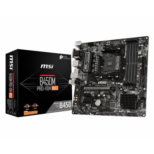 Scheda madre msi b450m pro-vdh max matx ddr4 am4 amd b450 Scheda madre msi b450m pro-vdh max matx ddr4 am4 amd b450