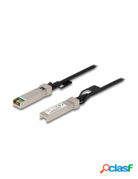 Cavo in rame twinax passivo con connettori sfp+ 10gb 2m nero - delock