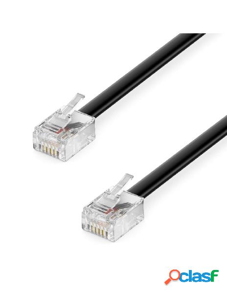 Cavo telefonico rj12 modulare 6p6c 6 mt - goobay Cavo telefonico rj12 modulare 6p6c 6 mt - goobay