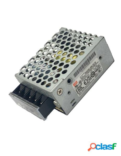 Meanwell rs-15-15 alimentatore cv 15w 15v 1a ip20 input 220v e 110v - meanwell