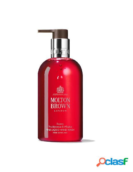 Sapone liquido molton brown festive frankincense & allspice fine liquid hand wash 300 ml - molton brown