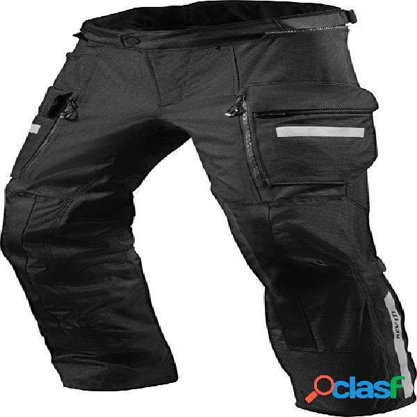 Pantaloni moto revit sand 4 h2o 3 strati nero