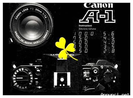 Libretto manuale istruzioni fotocamera d'epoca canon a1 Libretto manuale istruzioni fotocamera d'epoca canon a1