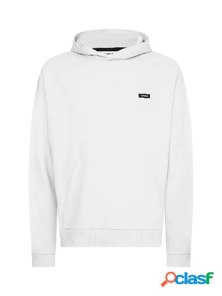 CALVIN KLEIN Felpa con cappuccio in cotone Bianco
