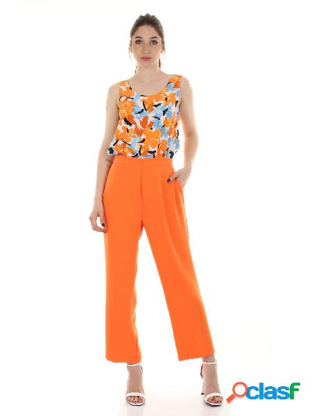 DEJA VU' pantalone in twill ARANCIO