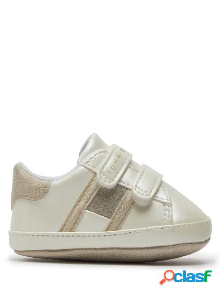 Tommy hilfiger scarpette neonata con strappi bianco Tommy hilfiger scarpette neonata con strappi bianco