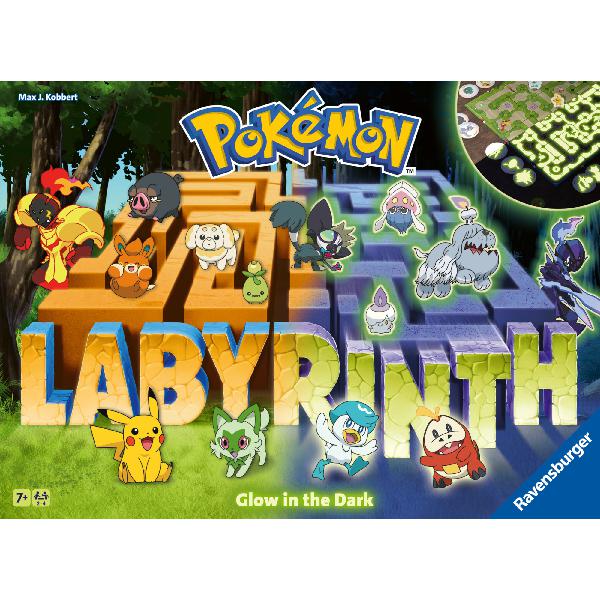 Ravensburger - labirinto pokémon glow in the dark: gioco da