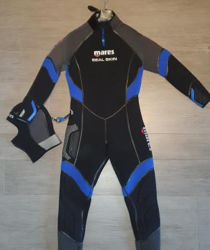 Muta mares seal skin 6mm uomo con cappuccio praticamente Muta mares seal skin 6mm uomo con cappuccio praticamente