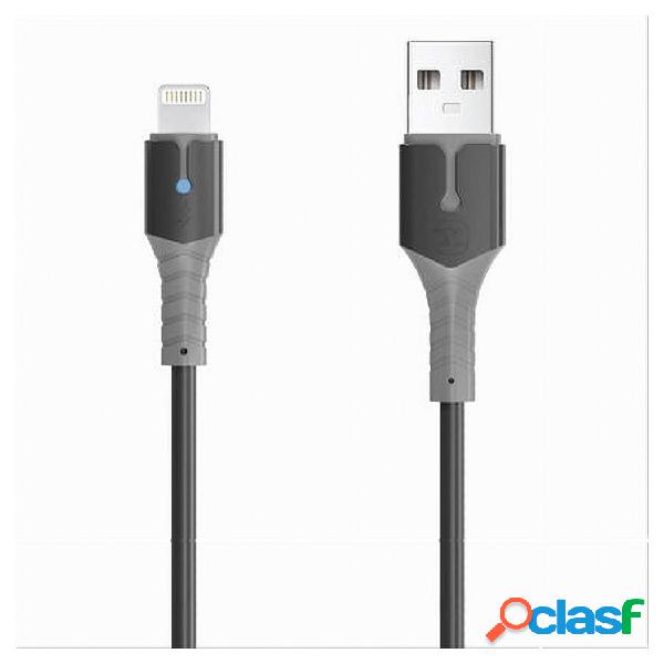 Trade shop - cavo per dati super ricarica usb lightning 3a 1 mt per iphone ipad ipod f-ip044