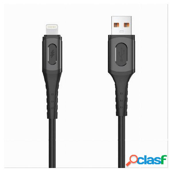 Trade shop - cavo ricarica super trasmissione dati usb a lightning 3a 1mt iphone ipad f-ip052