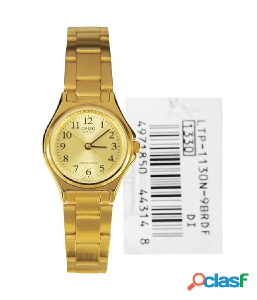 Trade Shop - Orologio Da Polso Casio Ltp-1130n-9brdf Analogico Quad Dorato Acciaio Oro