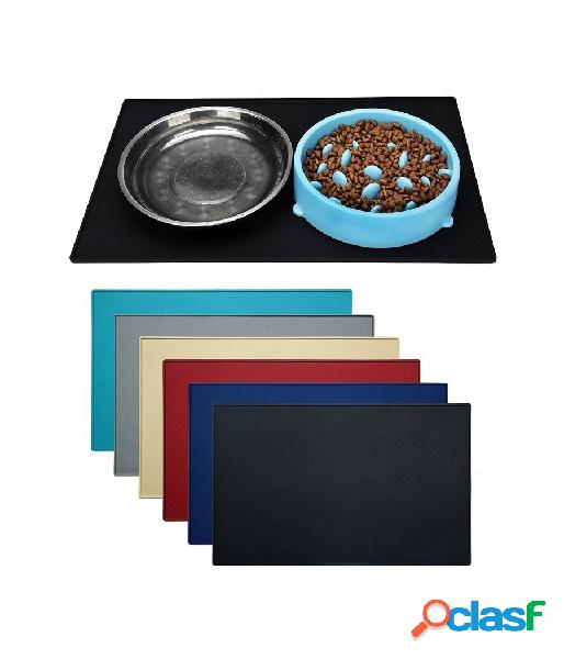 Trade shop - tappeto tappetino sotto ciotola antiscivolo anti scivolo 35,5 x 46 cm gommato per cane gatto animali Trade shop - tappeto tappetino sotto ciotola antiscivolo anti scivolo 35,5 x 46 cm gommato per cane gatto animali