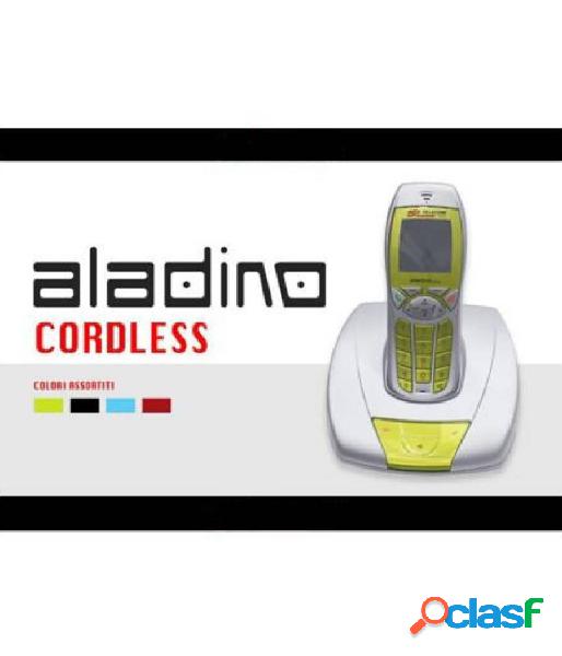 Trade shop - telefono cordless aladino portatile colori assortiti senza fili telecom