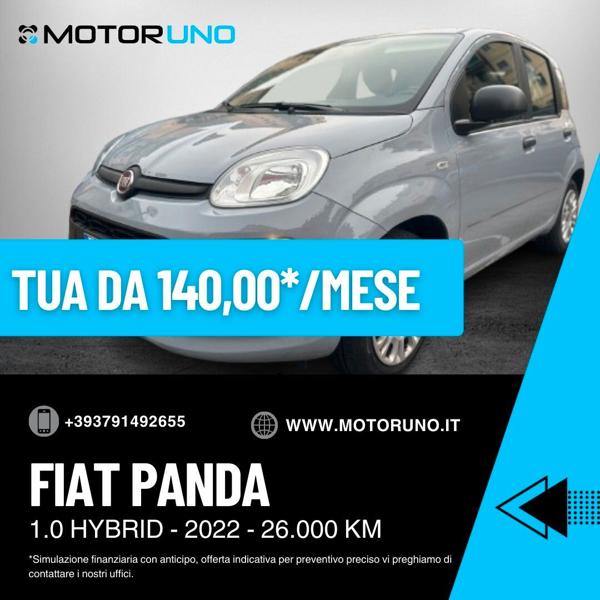 Fiat panda 1.0 firefly sb&#39;&amp;&#39;s hybrid - 5° posto applecarplay