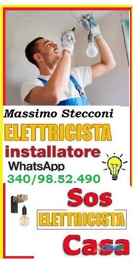 Montaggio ventilatore a pale su Roma da elettricista 4